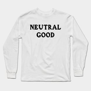 Neutral Good (White) Long Sleeve T-Shirt